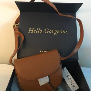 JJ Winters Ivy Leather Crossbody Purse